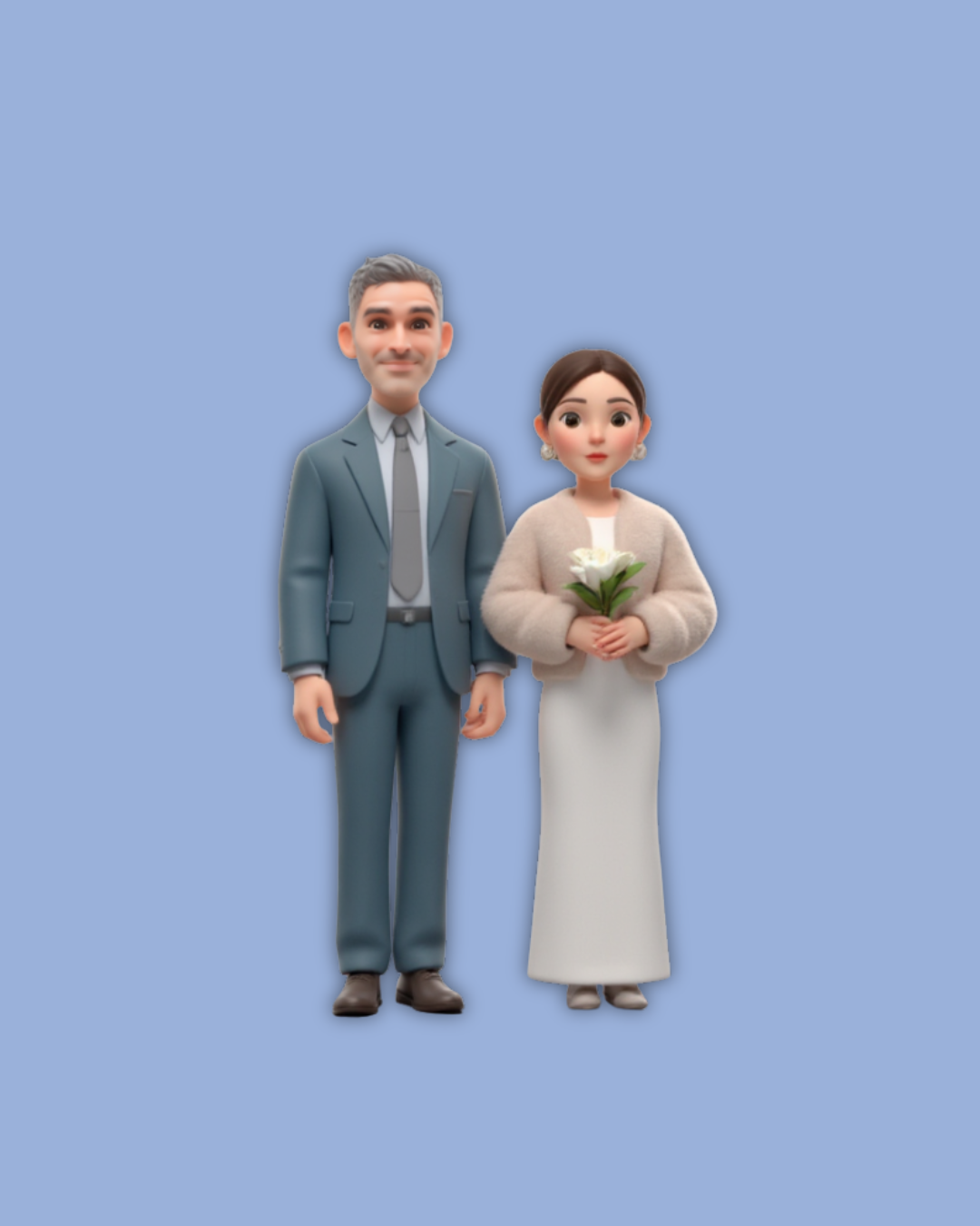 Minimalist Couple Figurine